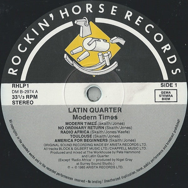 Latin Quarter - Modern Times